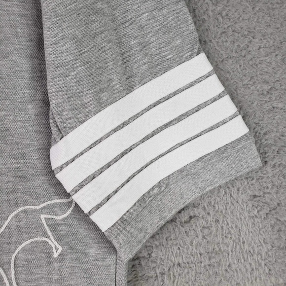 Thom Browne Gray Polo Shirt Embroidered Short Sleeve Size 1 Small - Picture 5 of 16